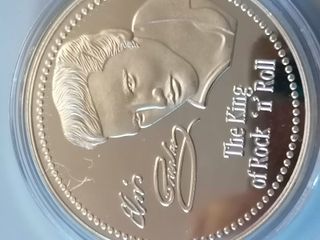 Monedas Conmemorativas Elvis y Michael Jackson