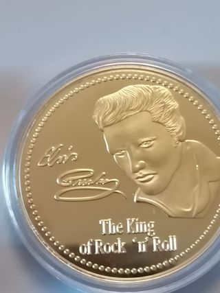 Monedas Conmemorativas Elvis y Michael Jackson