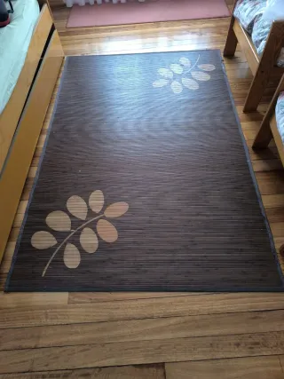 Conjunto 4 alfombras bambú,3 de pasillo y 1 sala