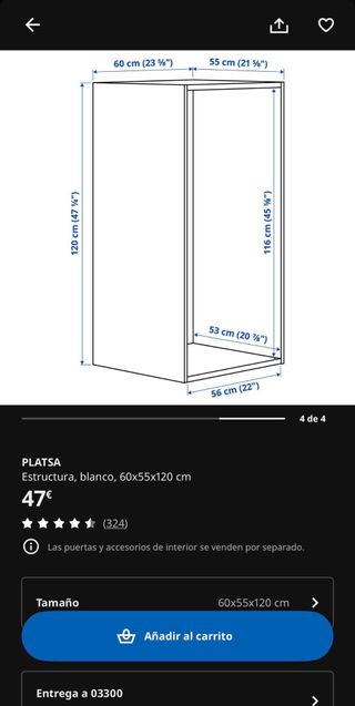 Armario infantil PLATSA IKEA