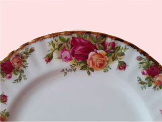 4 platos de 20 cm Royal Albert Old Country Roses