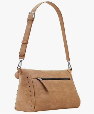 Bolso Desigual Camel Piel Tachuelas