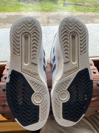 Adidas Drop Step Blancas y Azules