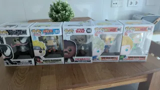 Lote 5 Funko Pop! Venom, Naruto, Star Wars, Goku,