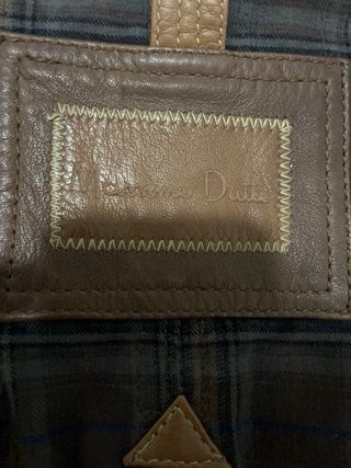 Chaqueta de cuero Massimo Dutti Marrón