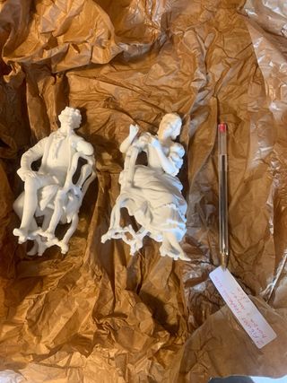 Figuritas de cerámica estilo antiguo