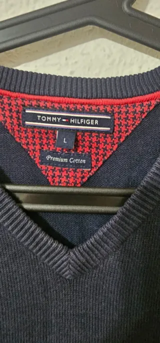 Jersey Tommy Hilfiger Azul V-Neck