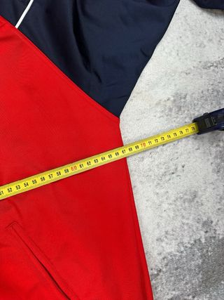 Chaqueta Deportiva Adidas Roja Cremallera Vintage