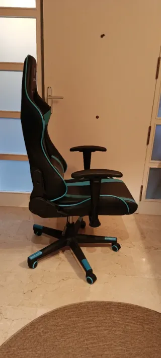 Silla Gaming Oversteel Negra y Azul