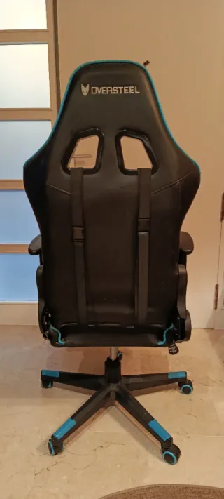 Silla Gaming Oversteel Negra y Azul
