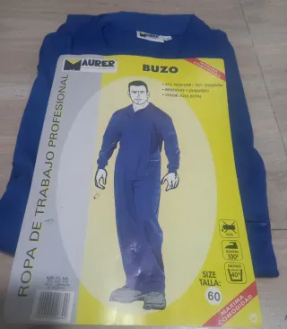 Buzo de trabajo Maurer Talla 60 Azul