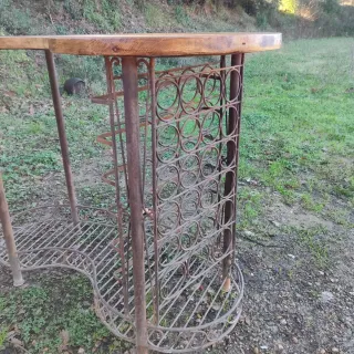 Barra botellero hierro forjado