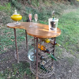 Barra botellero hierro forjado