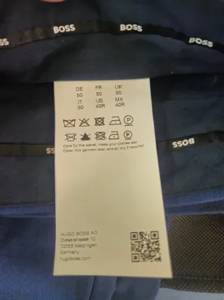 Traje Hugo Boss Azul Talla 50