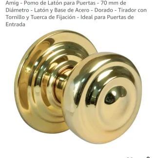 Pomos  de puerta dorado