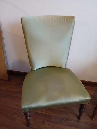 Set 2 poltroncine raso verde