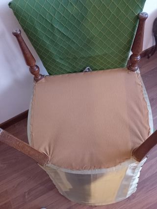 Set 2 poltroncine raso verde