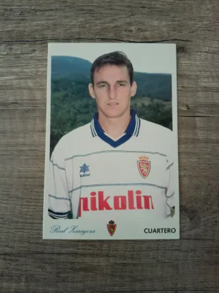 Postal Fútbol Real Zaragoza Cuartero