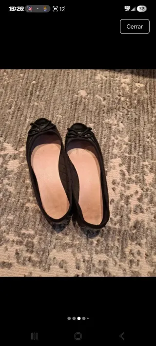 Bailarinas negras acolchadas