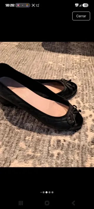 Bailarinas negras acolchadas