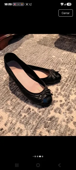 Bailarinas negras acolchadas