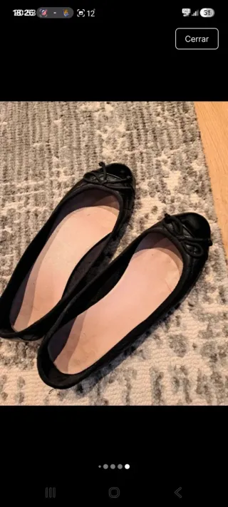 Bailarinas negras acolchadas