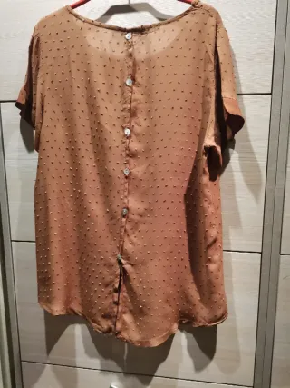 Blusa NEW COLLECTION marrone taglia unica nr 143