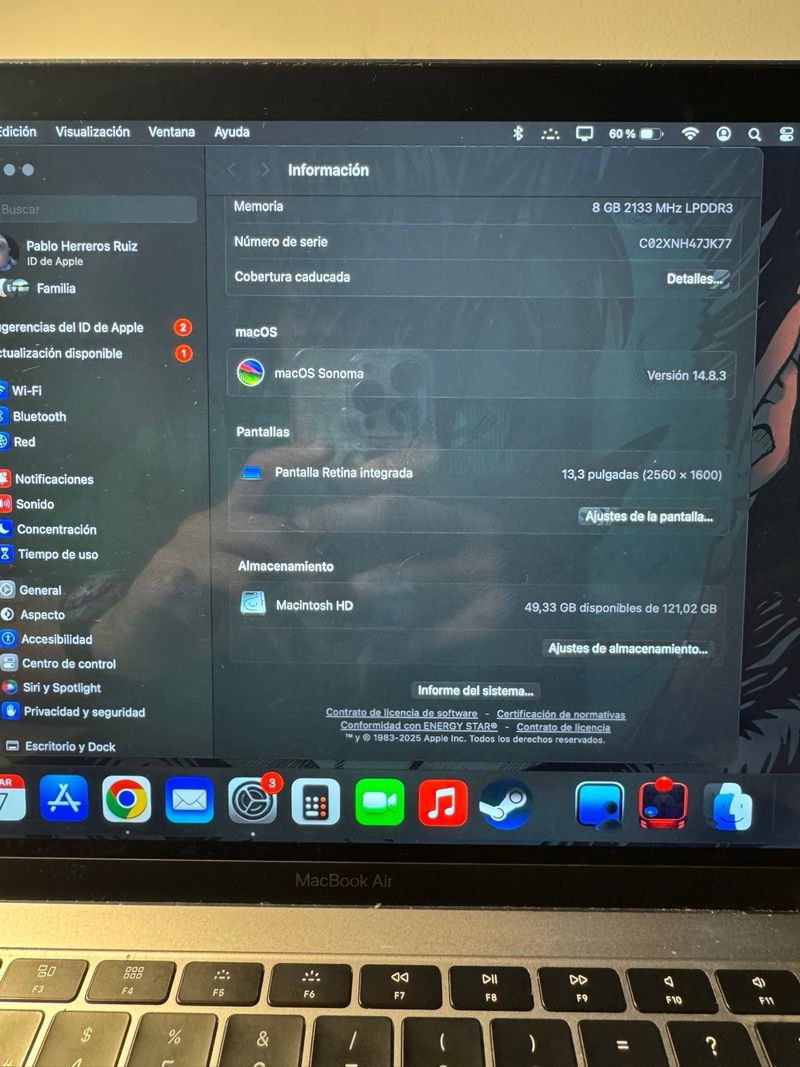 MacBook Air 13 2018 i5 8GB RAM 128GB SSD afbeelding 5
