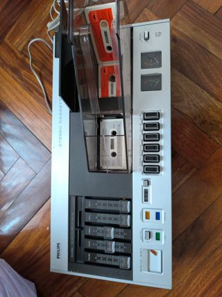 Grabador Casetes Estéreo Philips Vintage