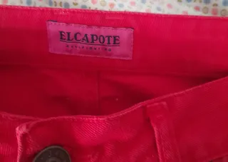 Pantalones rojos con cuadros el capote