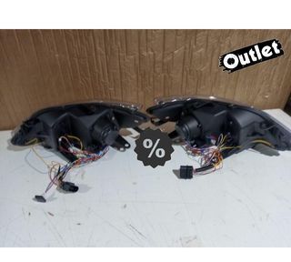 TG FAROS PARA SEAT IBIZA 6J 08-12 LUZ DIURNA FONDO CROMO R14