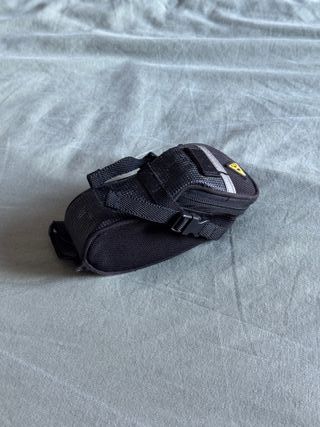 Bolsa sillín bicicleta negra