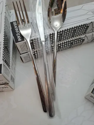 18 posate Serafino Zani acciaio inox