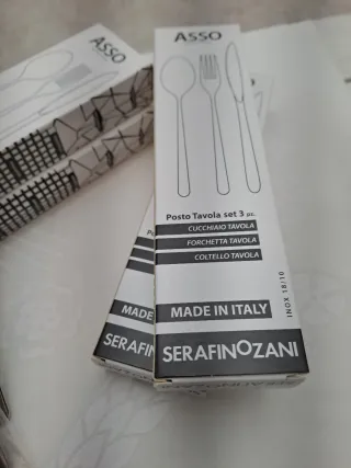 18 posate Serafino Zani acciaio inox