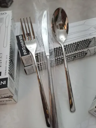 18 posate Serafino Zani acciaio inox