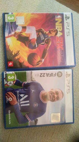 PS5 FIFA 22 e NBA 2K23