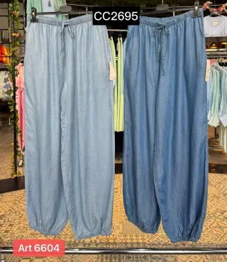 Pantalón bombacho vaquero talla única