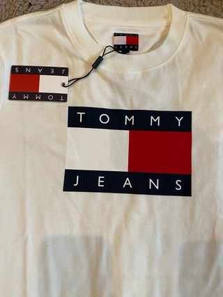 Camiseta Tommy Jeans Blanca Talla M