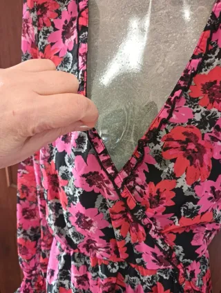 Abito fantasia floreale H&M con volant tg. XS