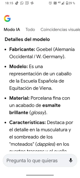 Caballos de porcelana Goebel