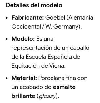 Caballos de porcelana Goebel