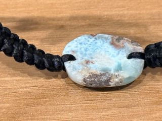 Pulsera Larimar Piedra Natural Ajustable