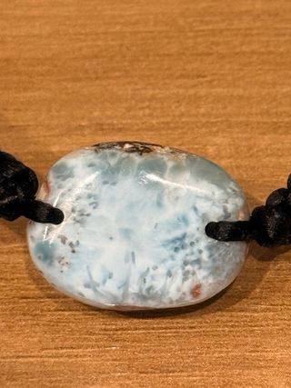 Pulsera Larimar Piedra Natural Ajustable