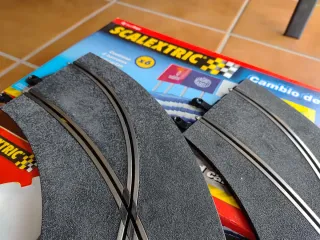 Scalextric Cambio de Carril en Curva