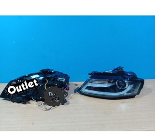 TG FAROS AUDI A4 B8 07-11 LUZ DIURNA LED DRL FONDO NEGRO R14