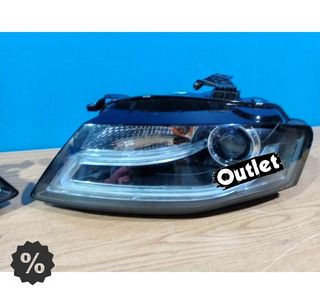 TG FAROS AUDI A4 B8 07-11 LUZ DIURNA LED DRL FONDO NEGRO R14