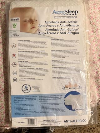 Colchón cuna PRENATAL 62x125 Almohada antiasfixia
