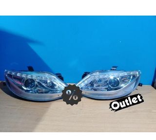 TG FAROS PARA SEAT IBIZA 6J 08-12 LUZ DIURNA FONDO CROMO R14
