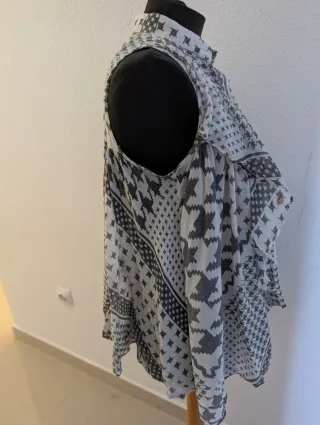 Blusa IRO Jeans XS Estampada Fluida