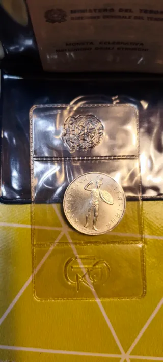 500 Lire Argento Anno Etruschi 1985